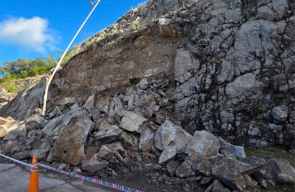 Córdoba: hubo un desmoronamiento en el ingreso al Mirador de Ascochinga