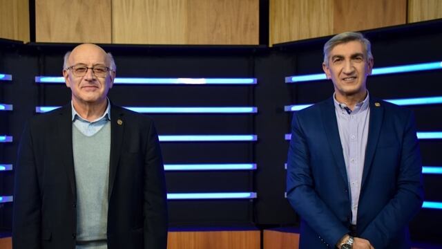 Los candidatos a rector Tadeo Berenguer (izquierda) y Jorge Cocinero (derecha).