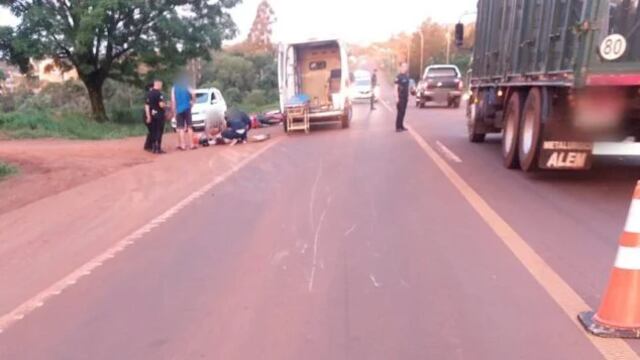 Oberá: dos heridos tras chocar dos motocicletas