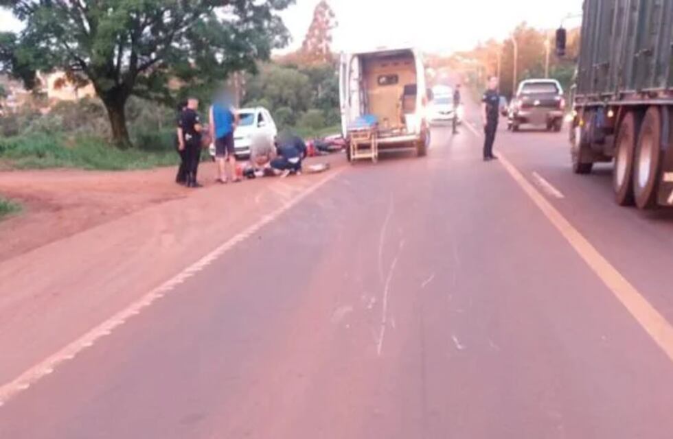 Oberá: dos heridos tras chocar dos motocicletas