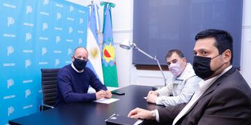 Insaurralde se reunió con Bertellys y Vieyra