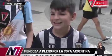 El pequeño expresó todo su fanatismo por Talleres con una tierna declaración.
