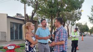 Mársico y Boidi junto al secretario de Gobierno, Germán Bottero