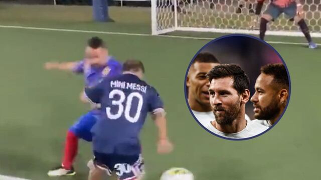El video del "mini Messi" que la rompe en las redes sociales.