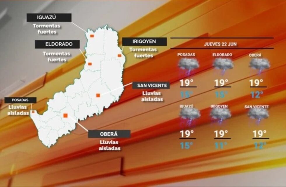 Continúa el clima inestable en Misiones