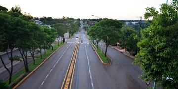 Instalan señalética vial en Leandro N. Alem.