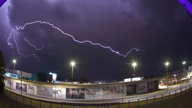 La tormenta tuvo una intensa actividad eléctrica en Córdoba.