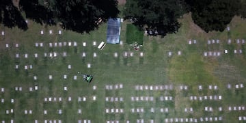 Frase en la tumba de Diego Maradona