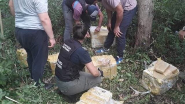 General Urquiza: secuestran carga de marihuana oculta en una zona de monte.