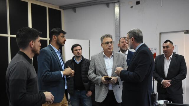 El ministro de Seguridad de la Provincia, Rubén Rimoldi, visitó Rafaela