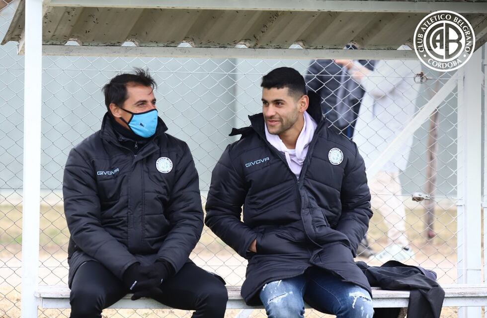 Cuti Romero volvió a Belgrano y estuvo en la práctica