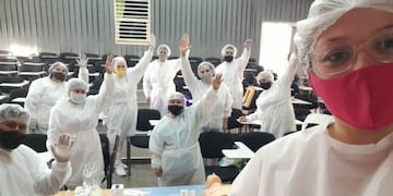 Más de 60 estudiantes de la Tecnicatura en Enfermería prestan servicios en el área Sanitaria de Tupungato. Gentileza Gobierno de Mendoza