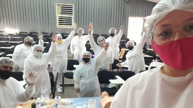 Más de 60 estudiantes de la Tecnicatura en Enfermería prestan servicios en el área Sanitaria de Tupungato. Gentileza Gobierno de Mendoza