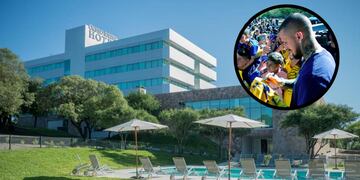 Un animal se coló en la concentración de Boca.