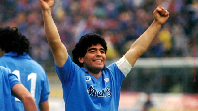 Diego Maradona es el máximo ídolo de la historia del Napoli.
