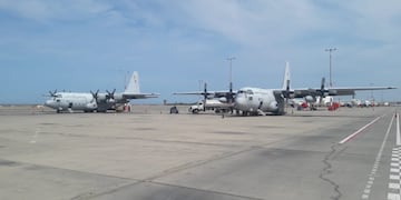 Los Hércules C-130 fueron utilizados el año pasado para repatriar a argentinos en el inicio de la pandemia de coronavirus. (@fuerzaaerea_arg)