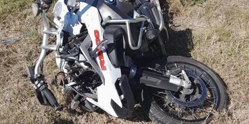 Accidente sobre el autopista