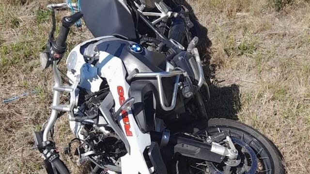 Accidente sobre el autopista