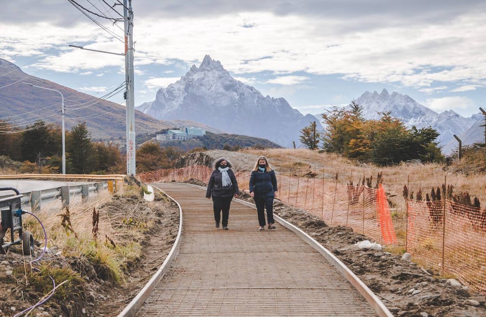 Ushuaia: Avanza la construcción de la bicisenda “Pensar Malvinas”