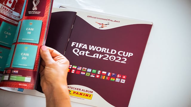 Álbum de figuritas del Mundial, imagen ilustrativa.