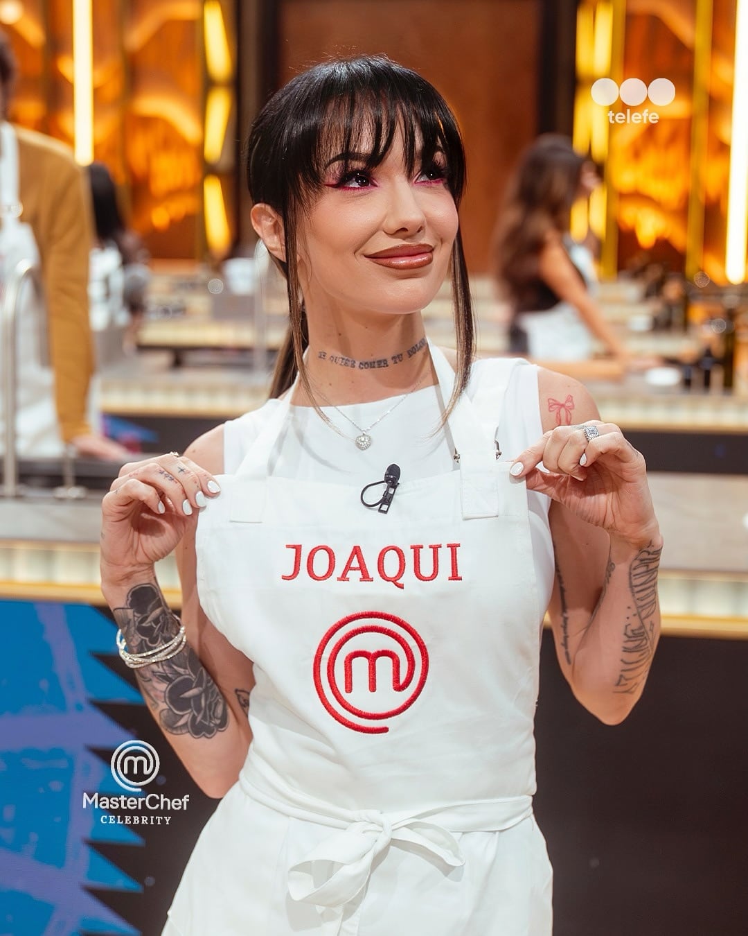 La Joaqui debutó en el reality de cocina.