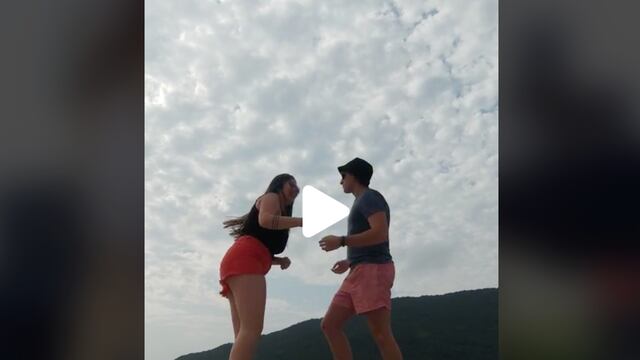 Camila y Joaquin en Floripa.