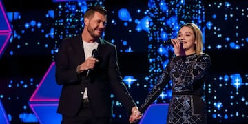 Marcelo Tinelli en Canta Conmigo Ahora. (@micabarretooficial)