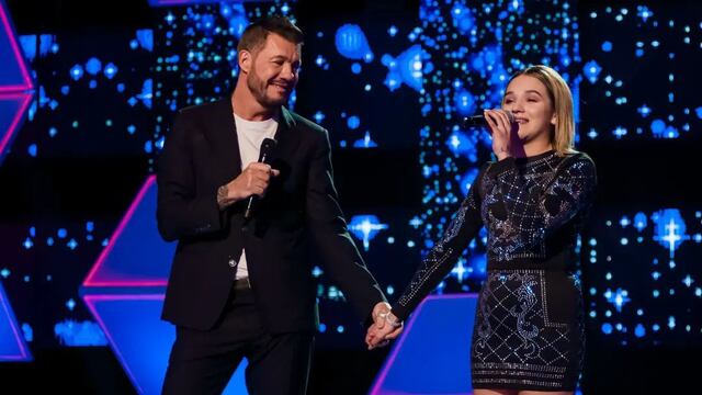 Marcelo Tinelli en Canta Conmigo Ahora. (@micabarretooficial)