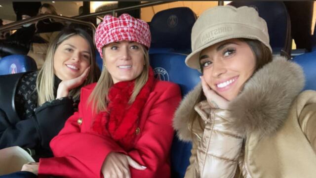 Antonela Roccuzzo, Jorgelina Cardoso y Camila Galante. (@antonelaroccuzzo)