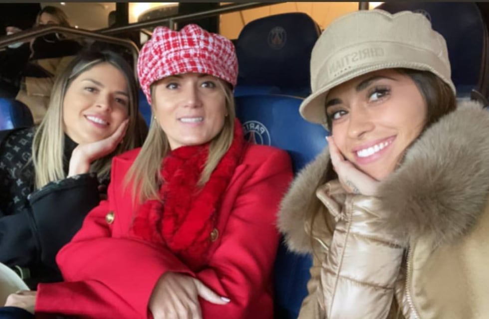 Antonela Roccuzzo festejó el triunfo del PSG junto a la mujer de Ángel Di María