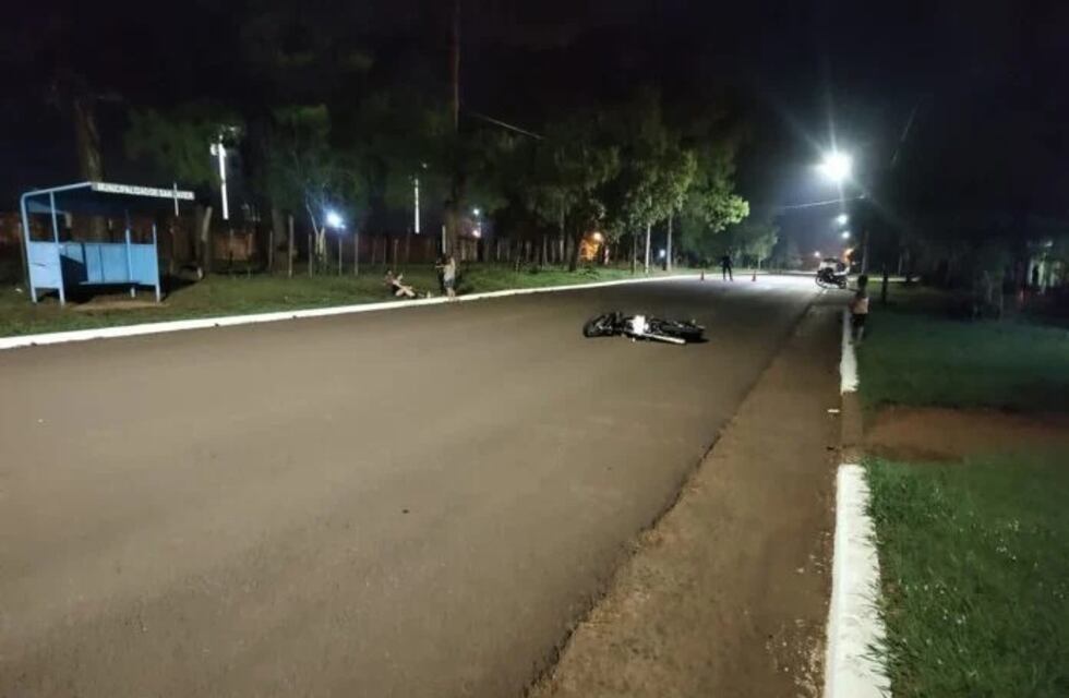 Una motociclista resultó gravemente herida tras chocar contra un perro en Leandro N. Alem