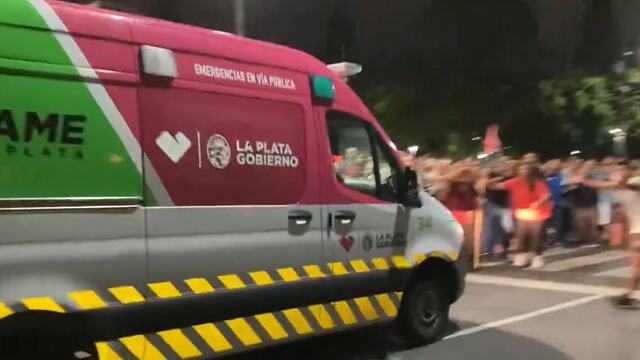 La ambulancia que intentó socorrer al jubilado en La Plata