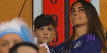 Antonela Roccuzzo y Ciro Messi se volvieron virales en las redes
