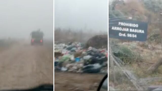 Denuncian que funciona un basural a cielo abierto en el ex Aeroclub