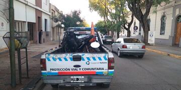 Moto secuestrada en Colón al 300