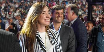 Victoria Villarruel estuvo en el Festival de Jesús María.