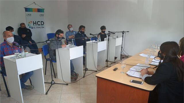 Sesión Concejo Deliberante de El Chaltén.
