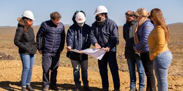 El Gobernador de Tierra del Fuego recorrió la obra que se realiza en el norte de Río Grande.