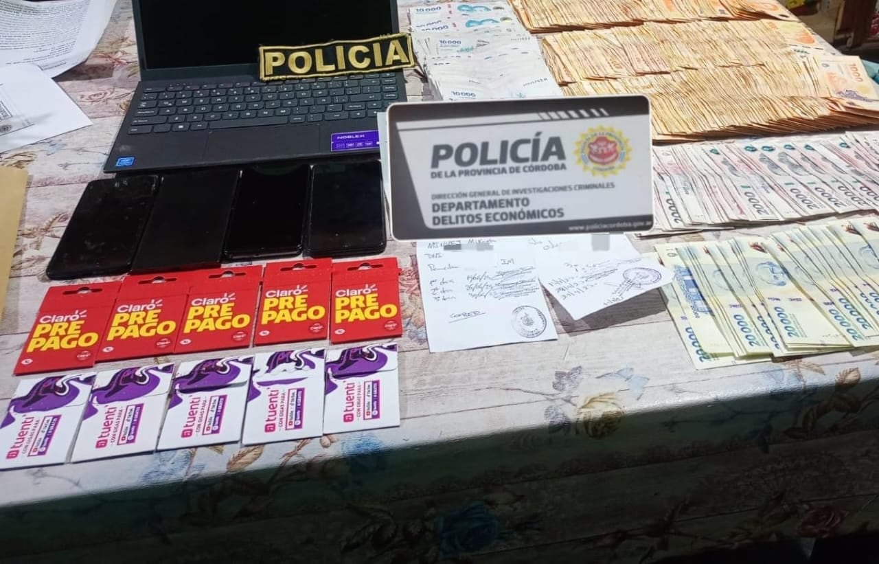 Parte de los elementos secuestrados tras los 120 allanamientos.