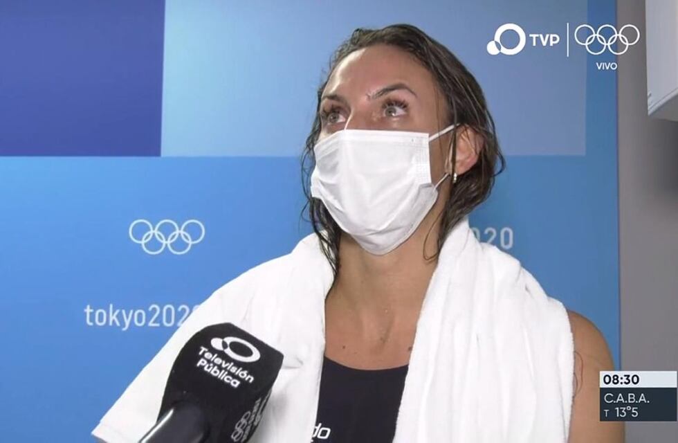 Virginia Bardach y las lágrimas después de su debut en Tokio 2020