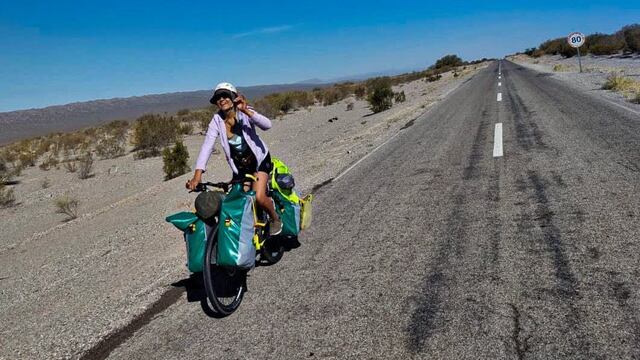 Sofía Lépez, la sanjuanina que lo dejó todo para vivir viajando en bicicleta