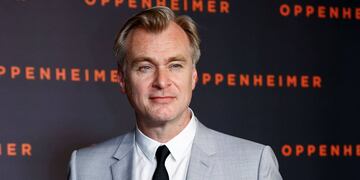Christopher Nolan en la premiere de Oppenheimer.