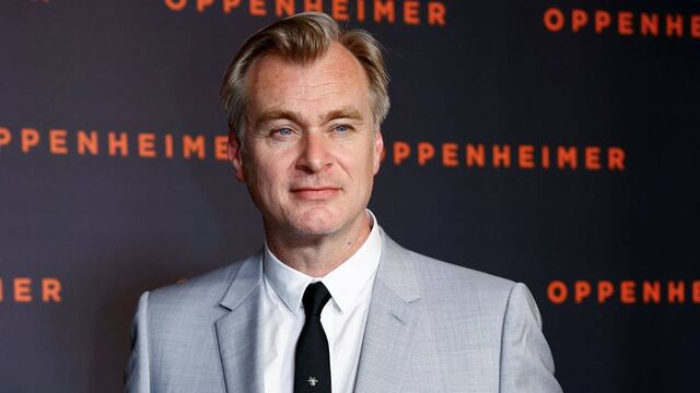 Christopher Nolan en la premiere de Oppenheimer.