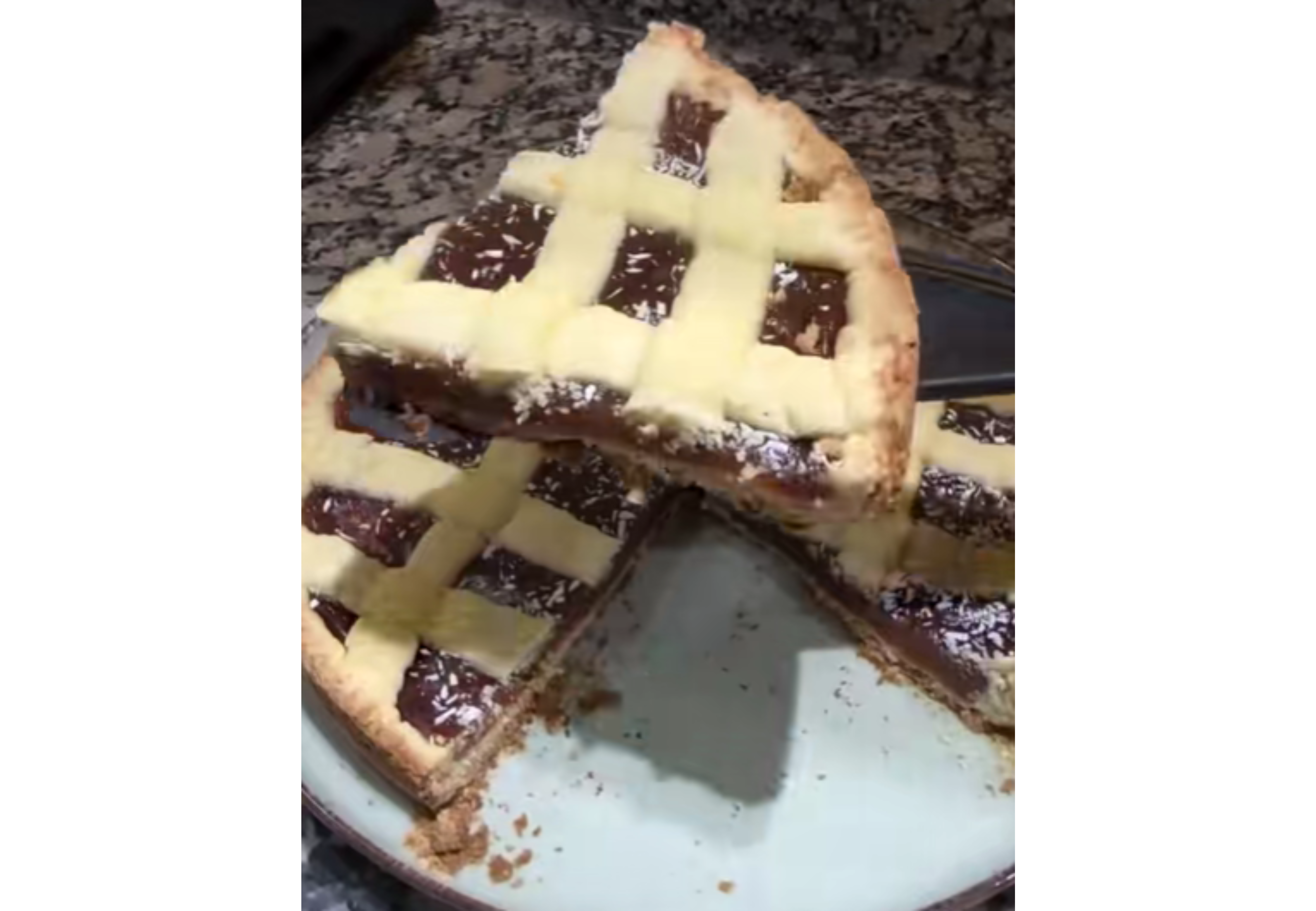 Así queda la pastafrola con esta receta.