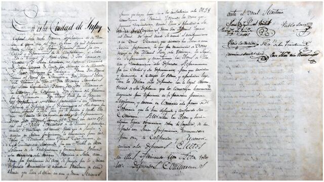 Acta de creación de la Honorable Junta General Constituyente de Jujuy, fechada el 15 de enero de 1835.