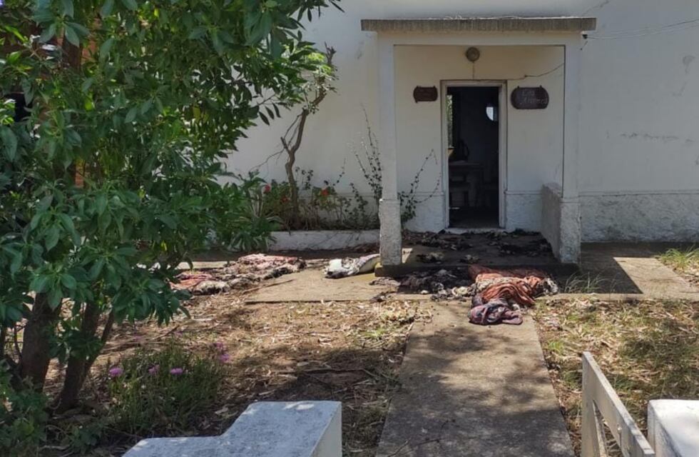 Se quemó una vivienda en Reta e investigan si el hecho fue intencional