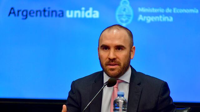 Martín Guzmán al anunciar el acuerdo con el FMI. (Federico López Claro)
