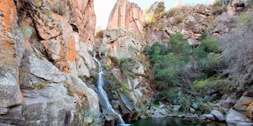 Salto de la Moneda, en Potrero de los Funes, San Luis.