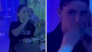 Fue al cumpleaños de Rodrigo De Paul y su amiga la grabó en un incómodo momento delante del plantel de la Selección Argentina.