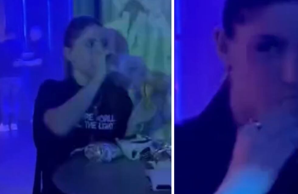 Fue al cumpleaños de Rodrigo De Paul y su amiga la grabó en un incómodo momento delante del plantel de la Selección Argentina